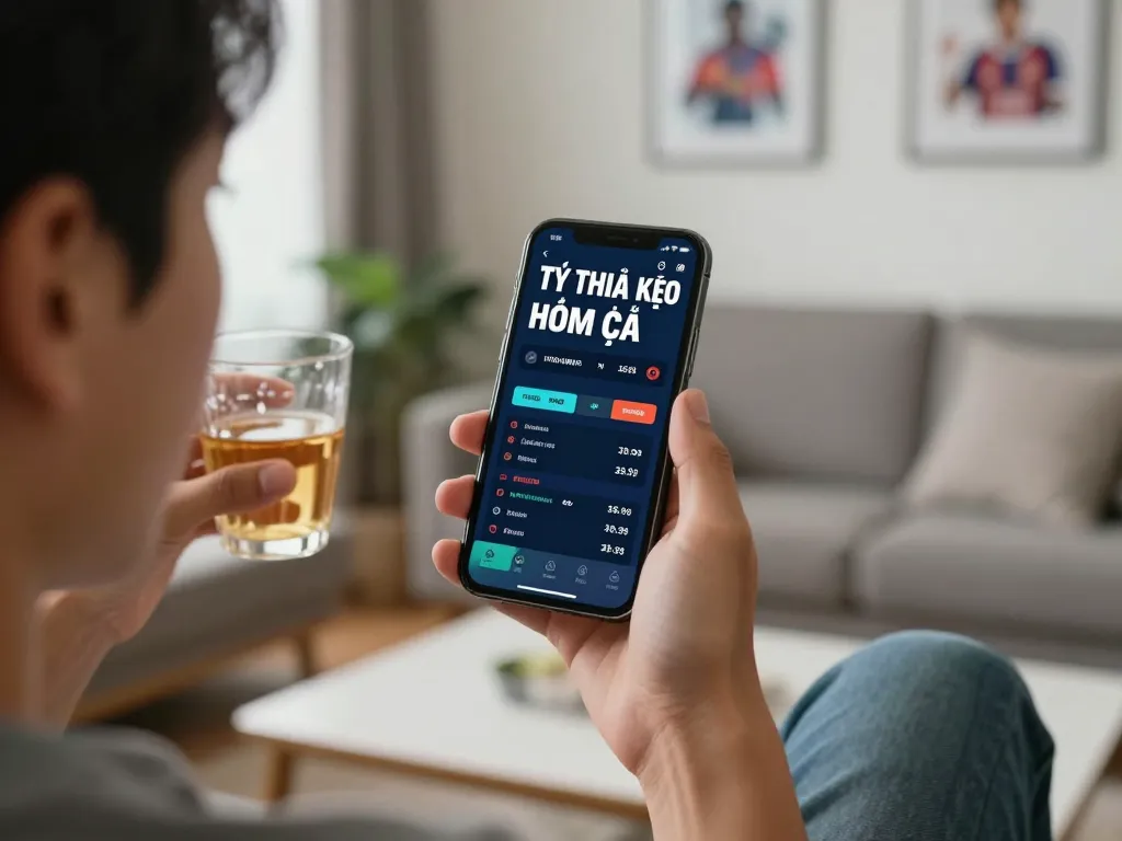Check live betting odds tỷ lệ kèo nhà cái hôm nay during exciting sports event at home