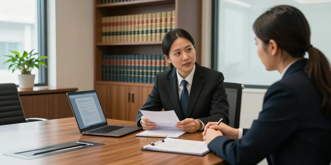 Visit their website for expert legal consultations with J.K. Chaudhary in a modern office setting.