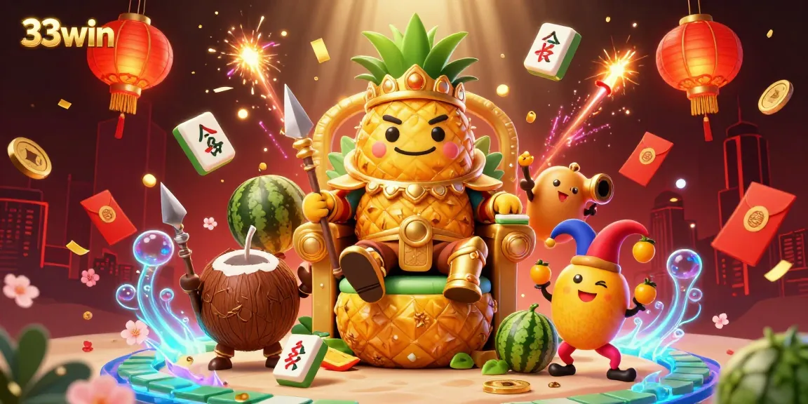 Experience thrilling action at 33win with lively characters in a vibrant casino scene.