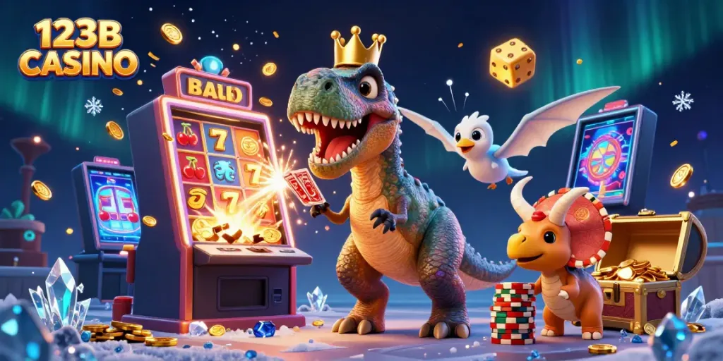 Experience the excitement of 123B CASINO with animated characters and vibrant casino elements.