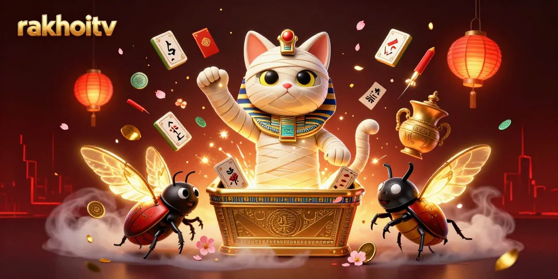 Experience quality streaming with rakhoitv featuring vibrant casino-themed artwork.
