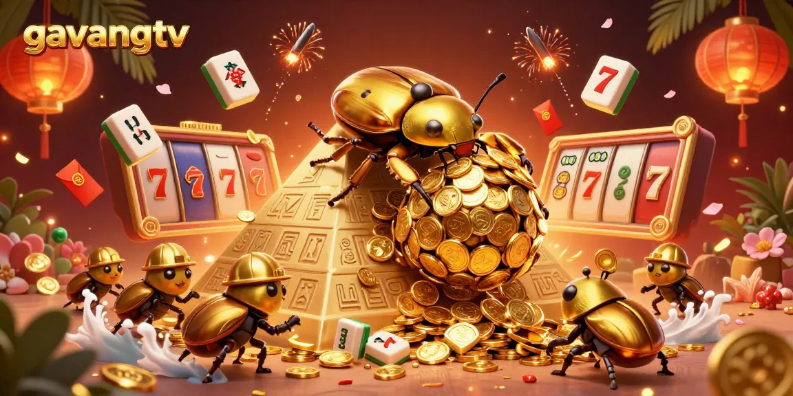 Experience exciting gameplay at gavangtv with a vibrant 3D casino scene full of dynamic elements.